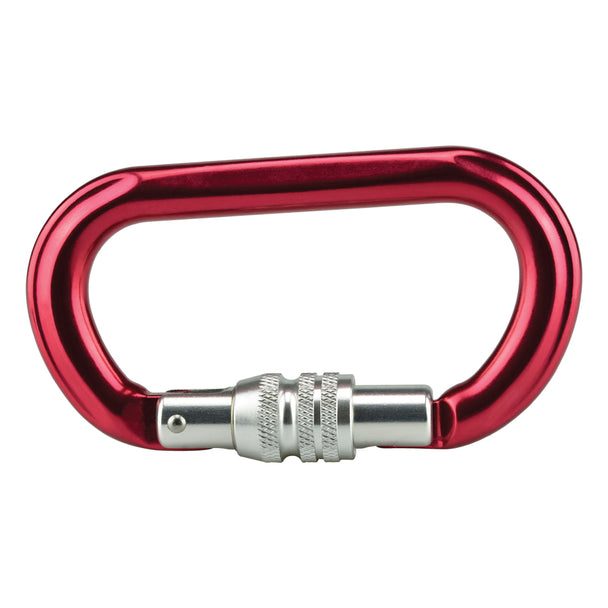 Mosquetón De Aluminio Con Seguro Cierre Screw Tipo Oval Longitud 10.7cm Capacidad De Ruptura 25kN - Pyxen