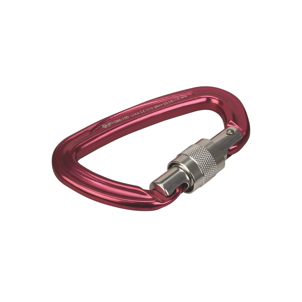 Mosquetón De Aluminio Con Seguro Cierre Screw Tipo Oval Longitud 11.0cm Capacidad De Ruptura 25kN - Pyxen