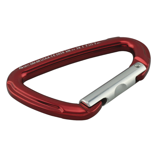 Mosquetón De Aluminio Sin Seguro Tipo D Longitud 11.5cm Capacidad De Ruptura 24K - Pyxen