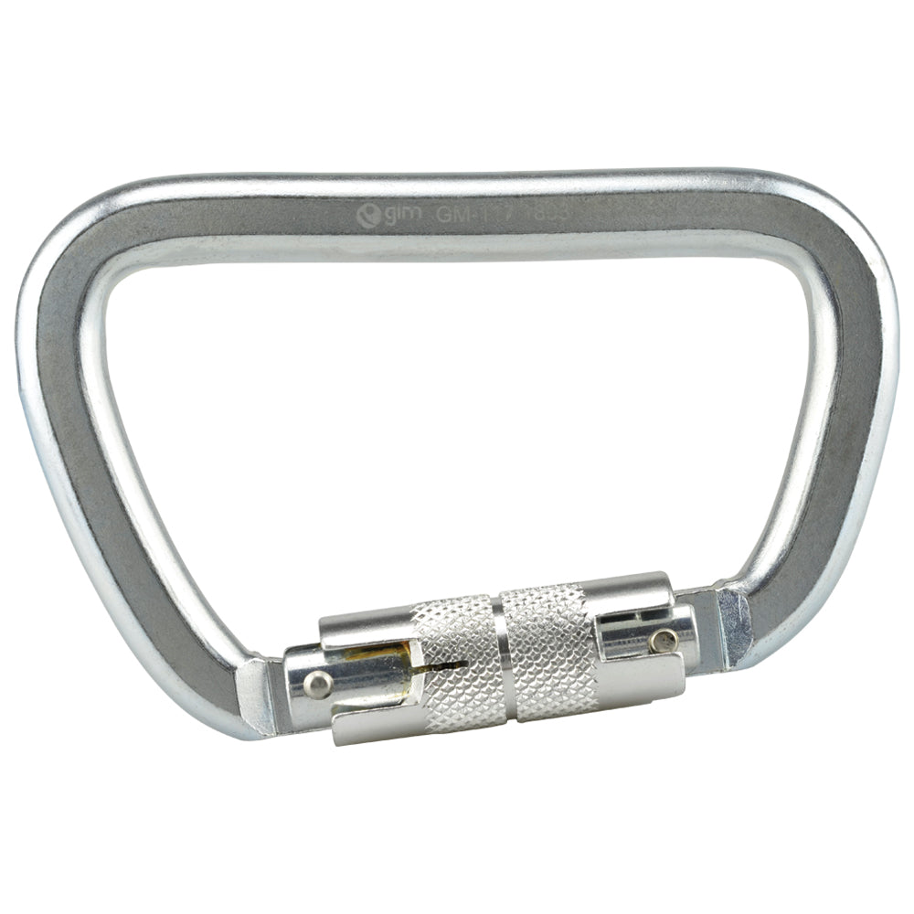 Mosquetón De Acero Con Seguro Cierre Twist Tipo D Longitud 11.2cm Capacidad De Ruptura 50kN - Pyxen