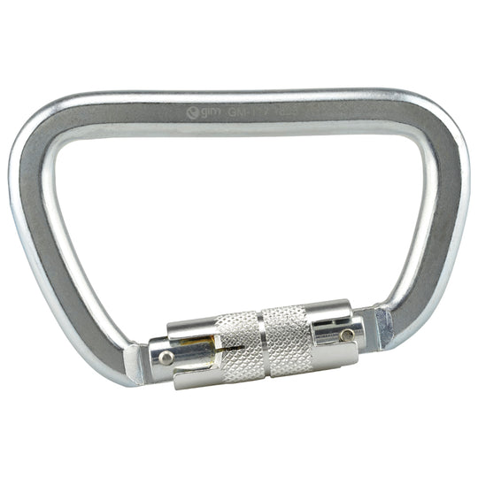 Mosquetón De Acero Con Seguro Cierre Twist Tipo D Longitud 11.2cm Capacidad De Ruptura 50kN - Pyxen