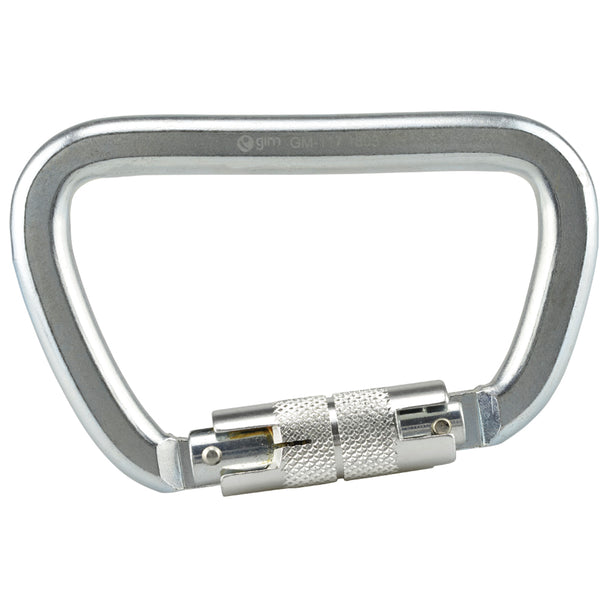Mosquetón De Acero Con Seguro Cierre Twist Tipo D Longitud 11.2cm Capacidad De Ruptura 50kN - Pyxen