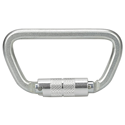 Mosquetón De Acero Con Seguro Cierre Screw Tipo D Longitud 9.9cm Capacidad De Ruptura 50kN - Pyxen