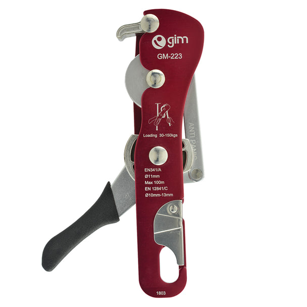 Descensor De Aluminio Con Capacidad De Ruptura 25kN Longitud 24.0mm Color Negro - Pyxen