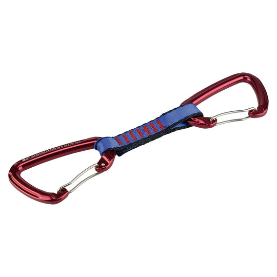 Anillas Quick Draw Con Correa Capacidad De Ruptura 30kN Longitud 11-27cm Color Rojo - Pyxen