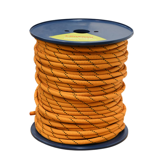 Cuerda Para Alpinismo Canyon Estática Calibre 10.00mm Longitud 100m Color Naranja - Pyxen