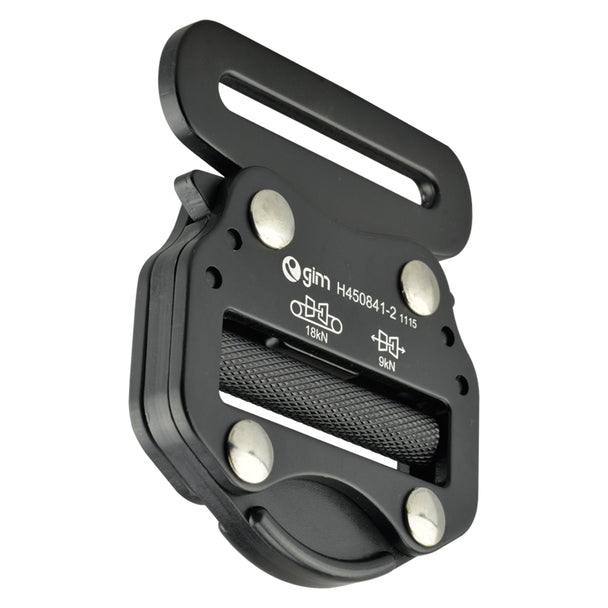 Hebilla De Seguridad Para Arnés De Aluminio Resistencia 18kN Color Negro - Pyxen