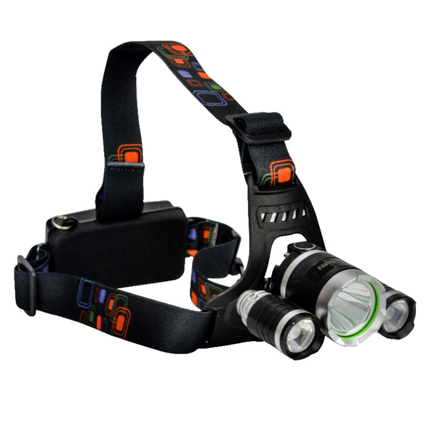 ámpara Frontal 1 Foco Led Cree + 2xP-E R3 10W - Pyxen