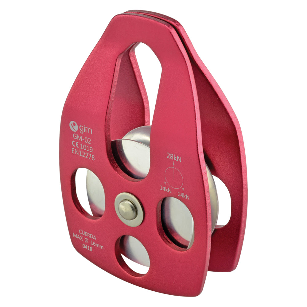 Polea De Aluminio Sencilla Sin Balero Resistencia 28kN - Pyxen