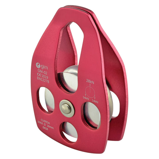 Polea De Aluminio Sencilla Sin Balero Resistencia 28kN - Pyxen