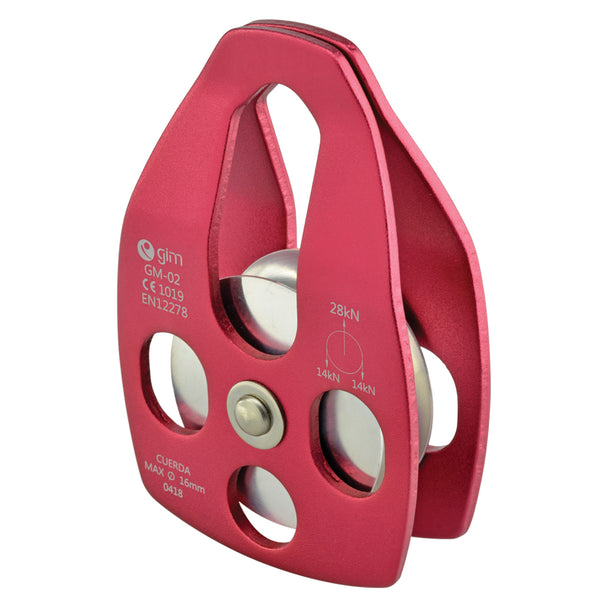 Polea De Aluminio Sencilla Sin Balero Resistencia 28kN - Pyxen