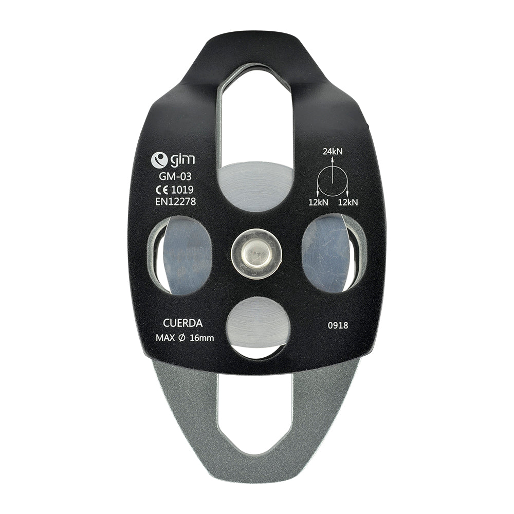 Polea De Aluminio Sencilla Sin Balero Resistencia 24kN - Pyxen