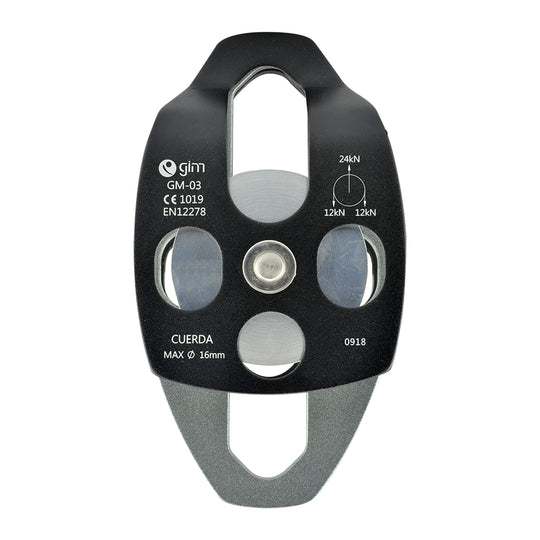 Polea De Aluminio Sencilla Sin Balero Resistencia 24kN - Pyxen
