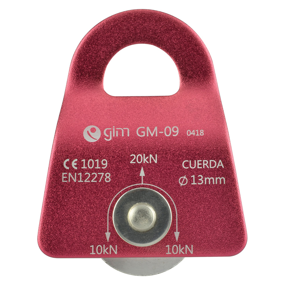 Polea De Aluminio Sencilla Sin Balero Resistencia 20kN - Pyxen