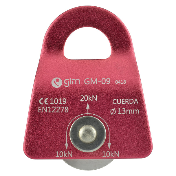 Polea De Aluminio Sencilla Sin Balero Resistencia 20kN - Pyxen