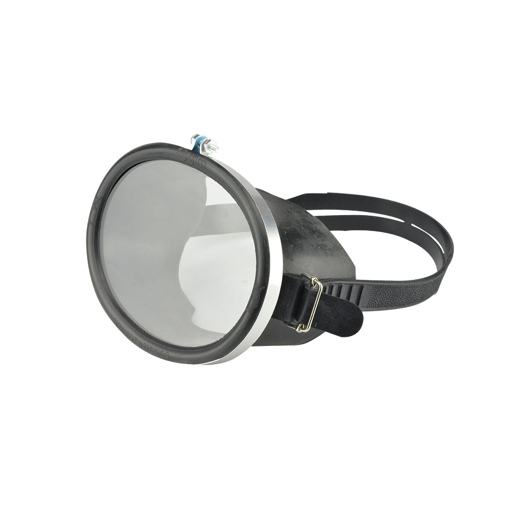 Visor Para Buceo Ovalado Lente De Cristal Montura De Anillo Metálico/Hule Talla Niño/Adulto - Pyxen